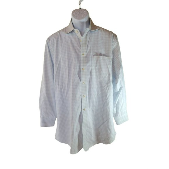 Jos. A. Bank Other - Jos A Bank traveler's Collection Size 16 1/2 -33 Blue Striped Shirt